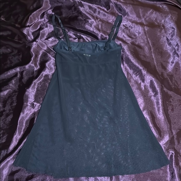 Diesel Black & Green Mesh Dress / Fishnet Lingerie Babydoll Top - Picture 3 of 4